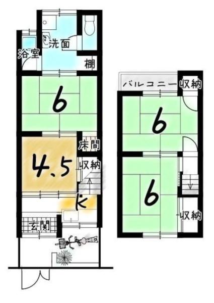 京都市右京区花園猪ノ毛町の中古一戸建