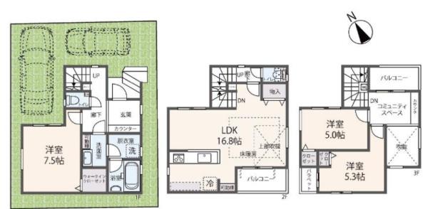 大津市大萱２丁目の新築一戸建