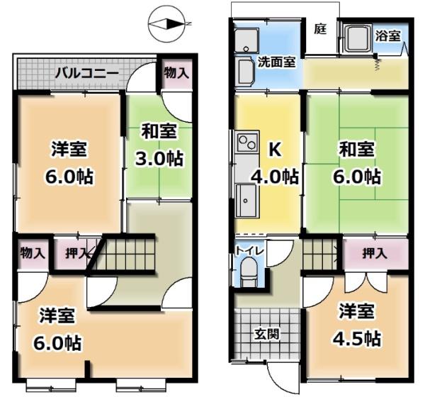 京都市山科区西野山射庭ノ上町の中古一戸建