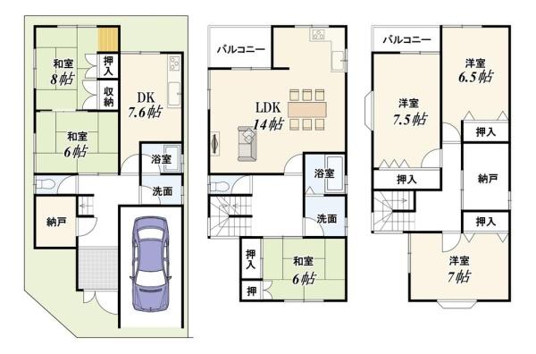 京都市伏見区向島立河原町の中古一戸建