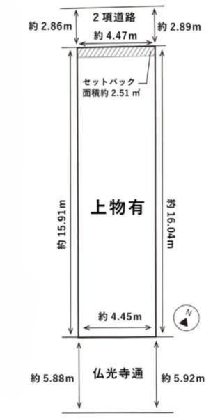 京都市中京区壬生土居ノ内町の売土地