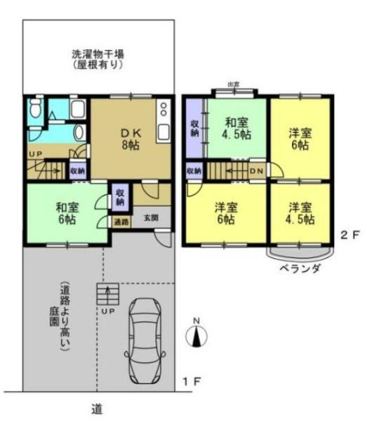 京都市左京区岩倉村松町の中古テラスハウス