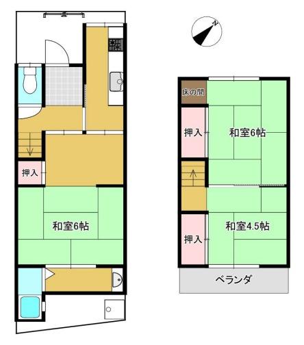 京都市山科区四ノ宮山田町の中古一戸建