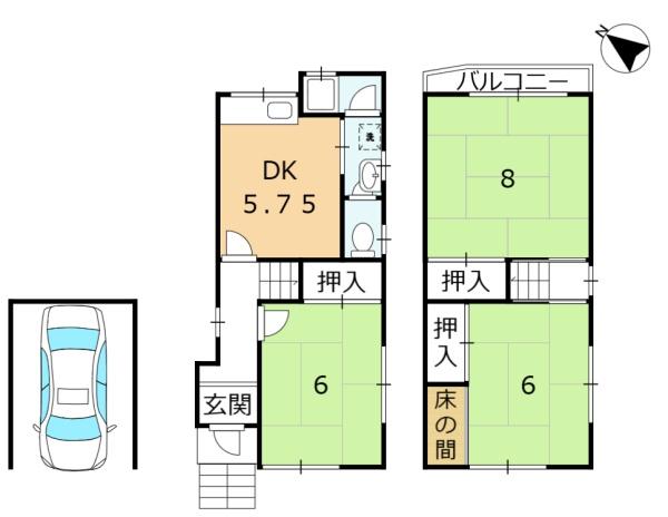 枚方市尊延寺５丁目の中古一戸建