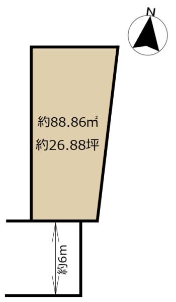 京都市右京区嵯峨野南浦町の売土地
