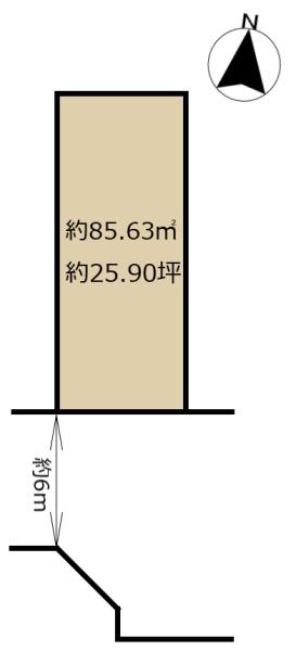 京都市右京区嵯峨野南浦町の売土地