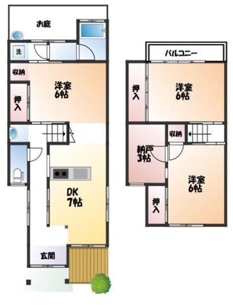 大津市国分２丁目の中古テラスハウス