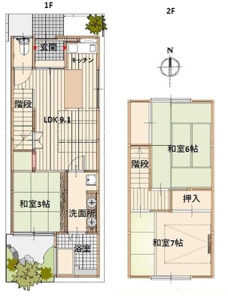 京都市中京区壬生朱雀町の中古一戸建