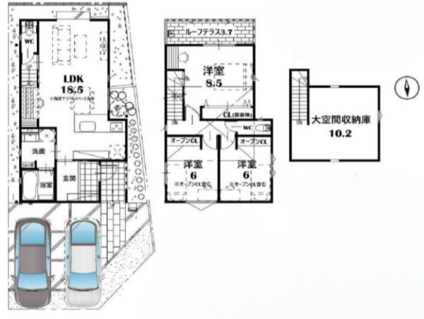 京都市山科区安朱馬場ノ東町の新築一戸建