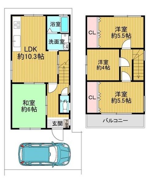 京都市西京区大枝東長町の中古一戸建て