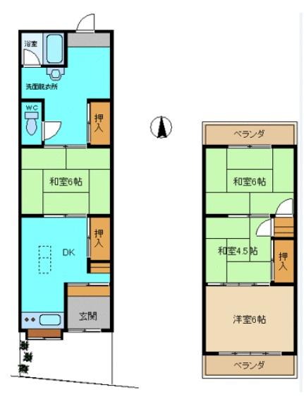 京都市右京区西京極前田町の中古テラスハウス