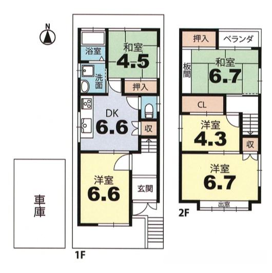 京都市山科区四ノ宮小金塚の中古一戸建
