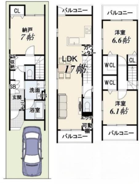京都市西京区松室中溝町の新築一戸建
