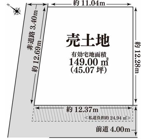 京都市右京区嵯峨広沢北下馬野町の売土地