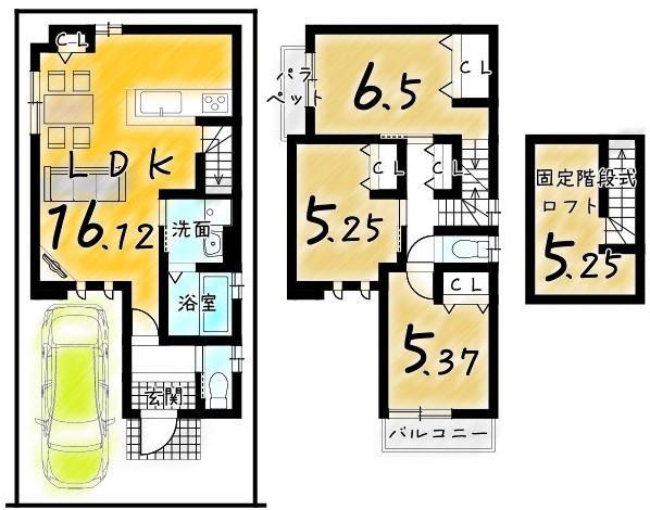 京都市西京区下津林中島町の土地