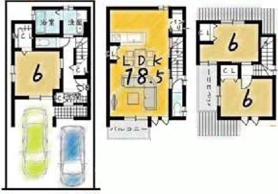 京都市西京区下津林中島町の土地
