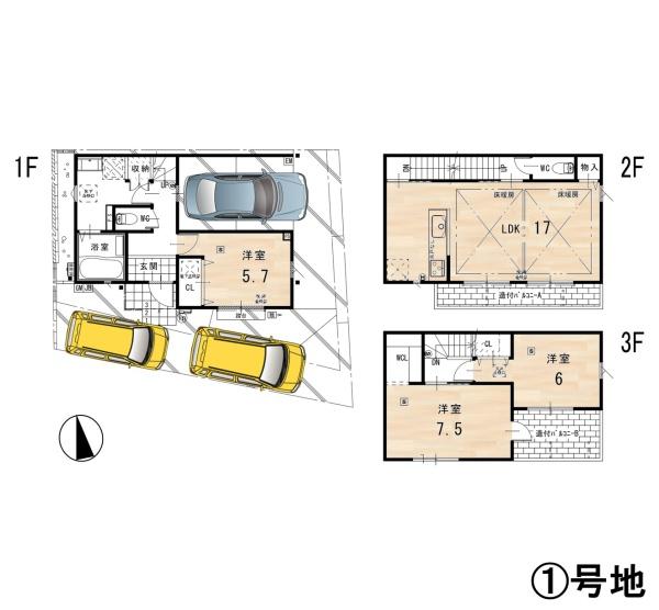 京都市中京区西ノ京島ノ内町の新築一戸建