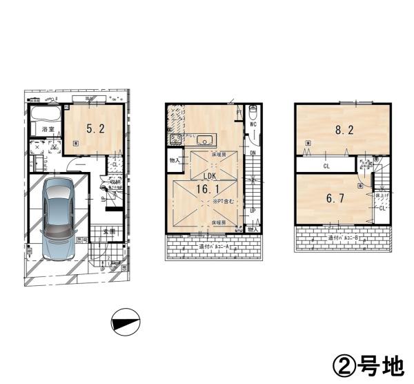 京都市中京区西ノ京島ノ内町の新築一戸建