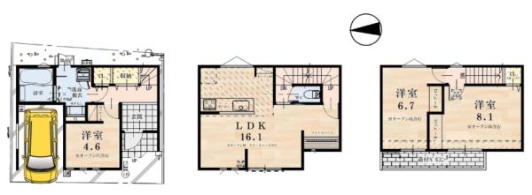 京都市下京区朱雀裏畑町の新築一戸建