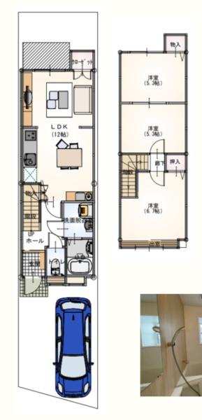 京都市南区上鳥羽塔ノ森柴東町の中古一戸建て