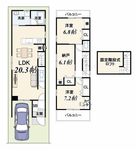 京都市南区西九条唐戸町の新築一戸建
