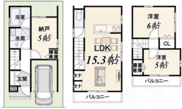 京都市伏見区深草直違橋南１丁目の新築一戸建