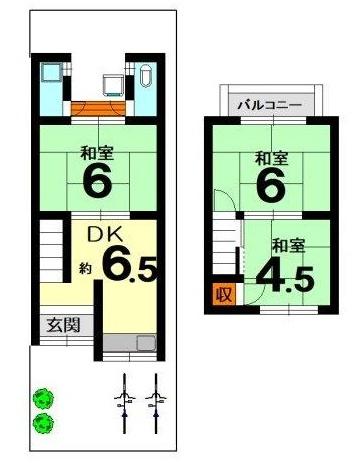 京都市西京区樫原分田の中古テラスハウス