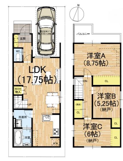 京都市右京区嵯峨野南浦町の新築一戸建
