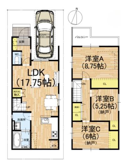 京都市右京区嵯峨野南浦町の新築一戸建