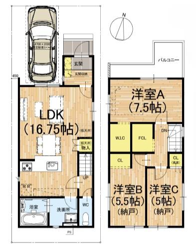 京都市右京区嵯峨野南浦町の新築一戸建