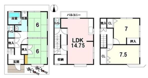 京都市伏見区深草小久保町の中古一戸建