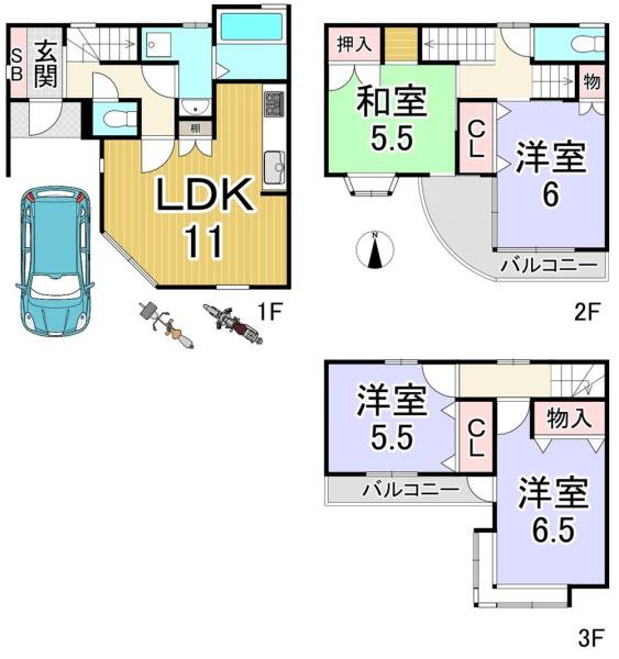 京都市中京区壬生高樋町の中古一戸建て