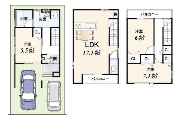 京都市伏見区久我御旅町の新築一戸建