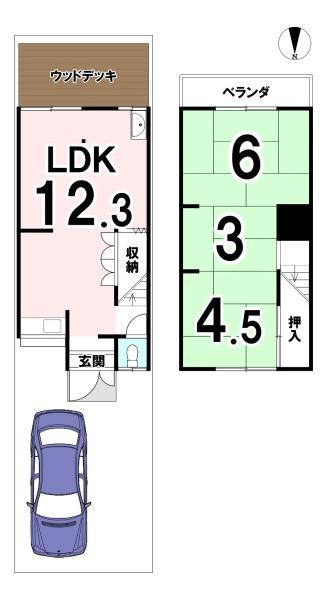 京都市伏見区羽束師菱川町の中古一戸建