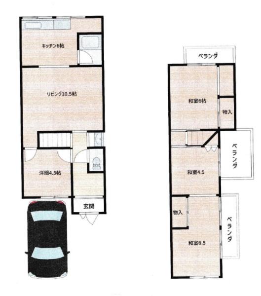 京都市伏見区納所和泉屋の中古テラスハウス