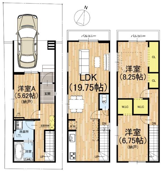 京都市右京区太秦上ノ段町の新築一戸建