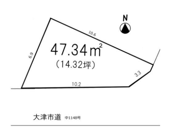 大津市際川３丁目の売土地