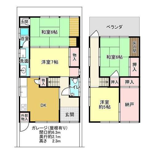 京都市山科区四ノ宮小金塚の中古一戸建て