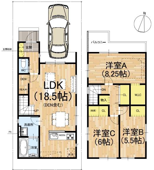 京都市右京区嵯峨野南浦町の新築一戸建