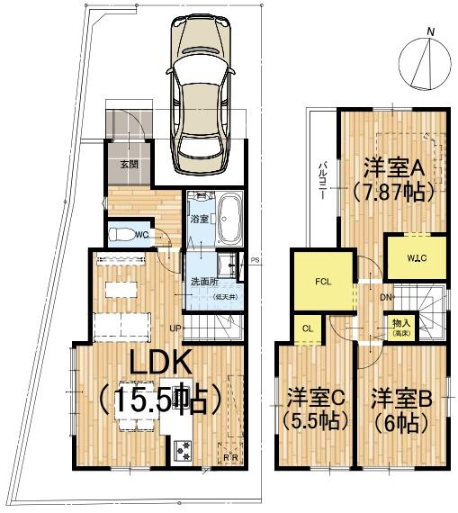 京都市右京区嵯峨野南浦町の新築一戸建