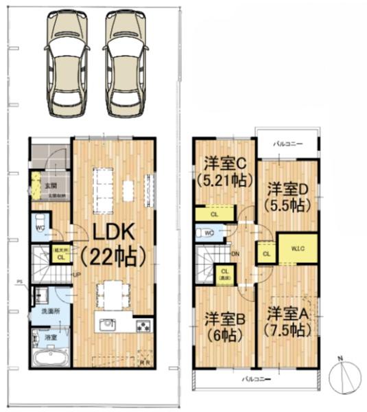 京都市西京区大枝西新林町３丁目の新築一戸建