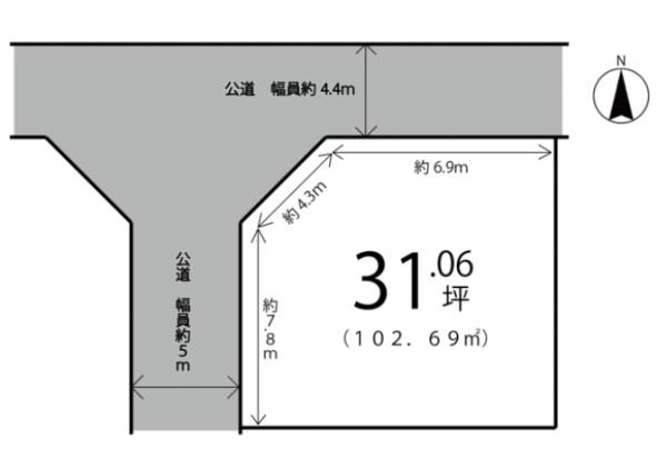 大津市際川３丁目の土地