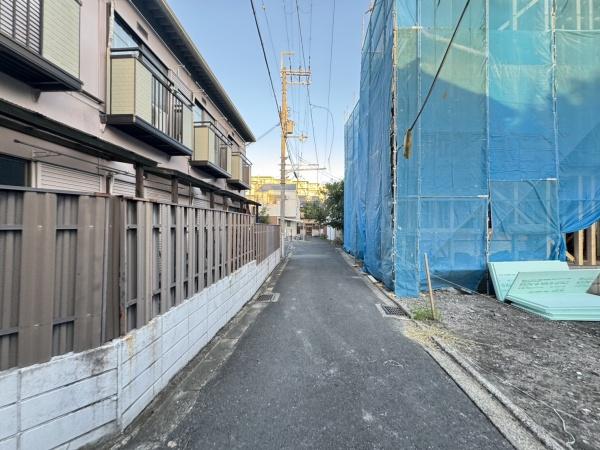 京都市右京区山ノ内荒木町の土地(前面道路含む現地写真)