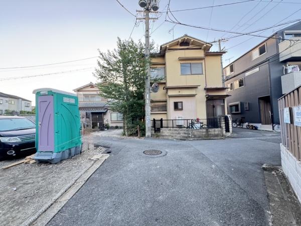 京都市右京区山ノ内荒木町の土地(前面道路含む現地写真)