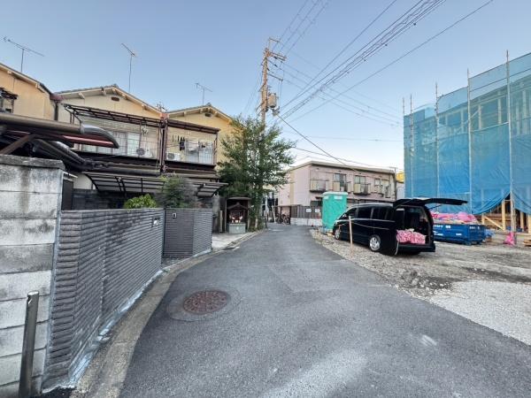 京都市右京区山ノ内荒木町の土地(前面道路含む現地写真)