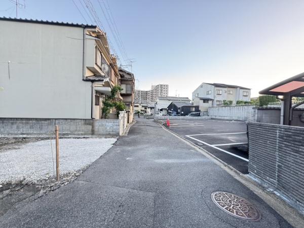 京都市右京区山ノ内荒木町の土地(前面道路含む現地写真)