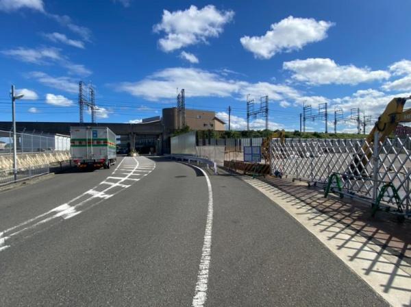 京都市伏見区淀美豆町の土地(前面道路含む現地写真)