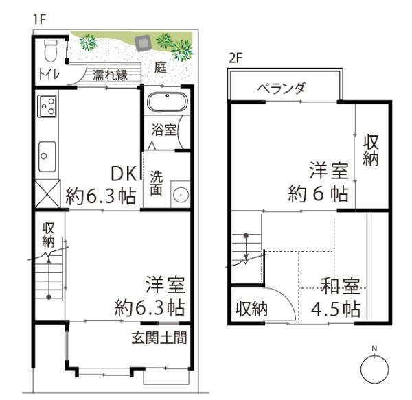 京都市中京区壬生松原町の中古テラスハウス