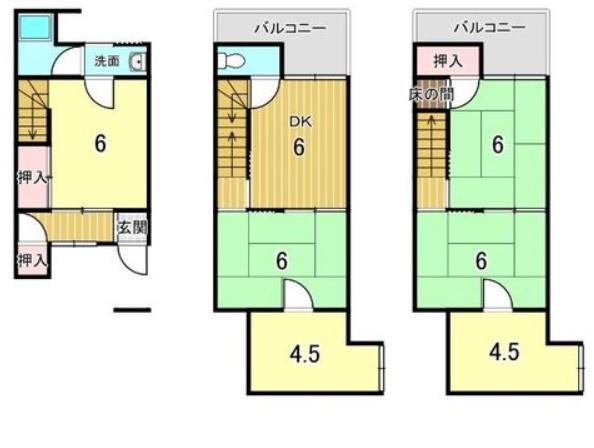 京都市南区久世東土川町の中古テラスハウス