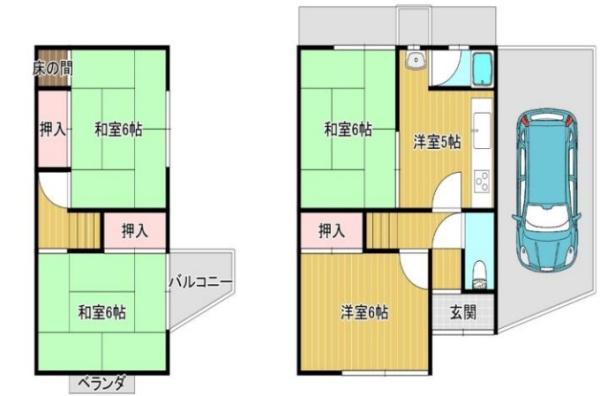 京都市山科区川田土仏の中古テラスハウス